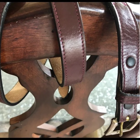 NWOT Brown Cowhide Justin Leather Belt SZ 36 - Picture 1 of 3